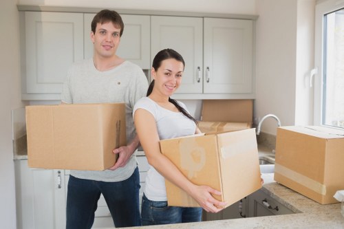 Professional packing and labelled boxes for a household move